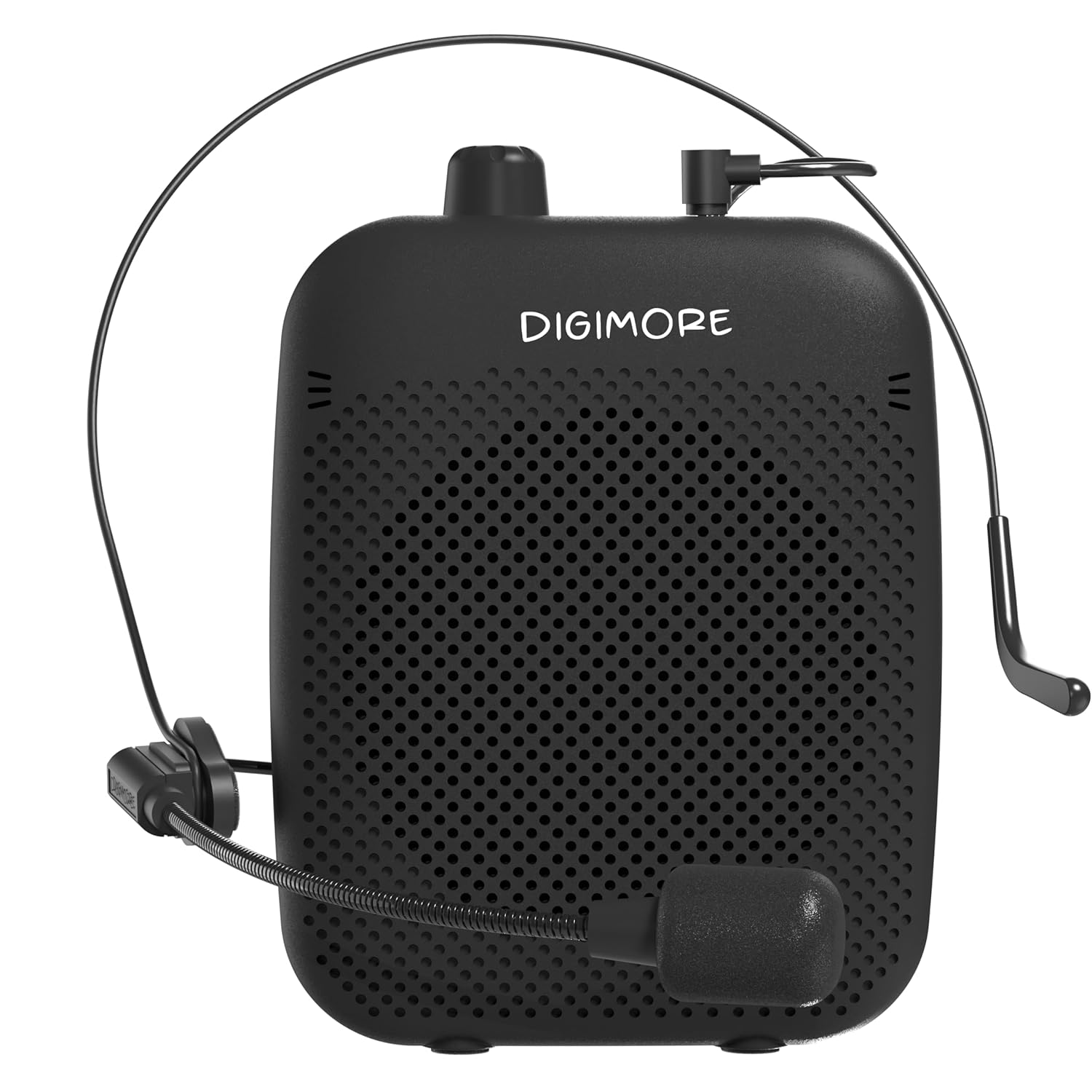 DIGIMORE 10W Voice Amplifier for Teachers with Bluetooth | 10 Hrs Battery | Wired Headset Mic with Speaker for Tour Guides, Yoga, Classroom Teaching Aid for Schools & Colleges (D-1200)