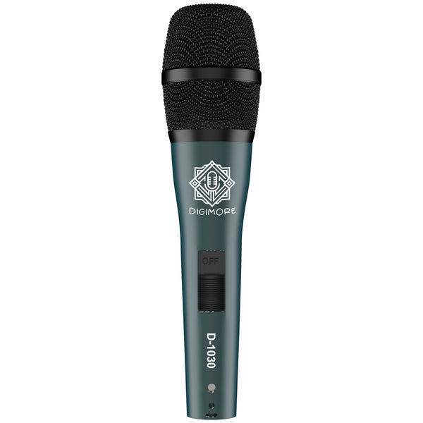 DIGIMORE Professional XLR Dynamic Microphone | Cardioid Pickup | for Vocals, Professional Studio & Live Performance (D-1030)