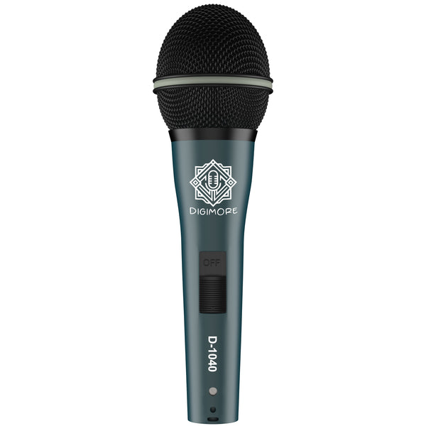 DIGIMORE Professional XLR Dynamic Microphone | Cardioid Pickup | for Vocals, Professional Studio & Live Performance (D-1040)