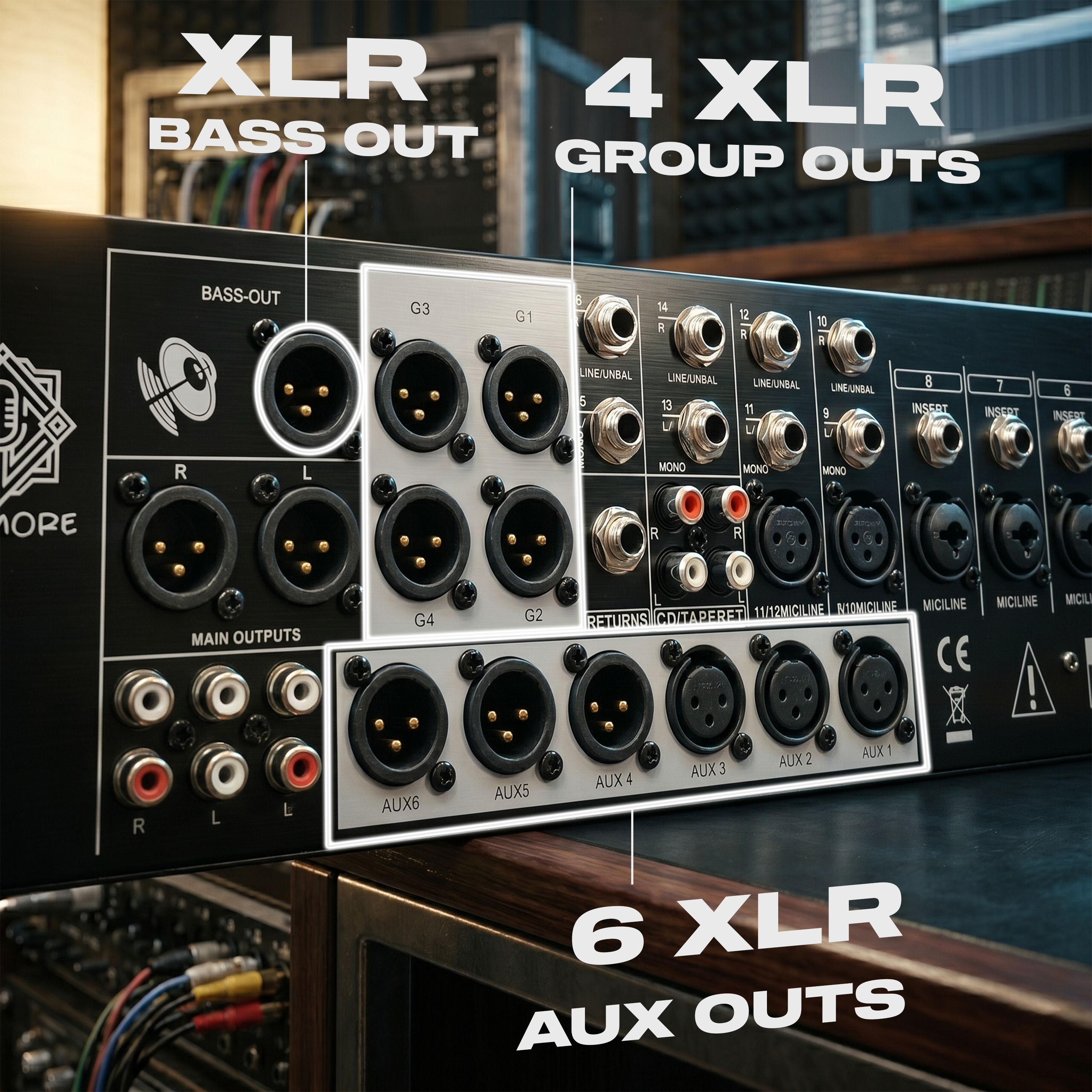 Digimore 16-Channel Audio Mixer | 6 Aux, 4 Groups & 1 Bass XLR Output | Pre/Post Control | Mute & 48V Phantom Power | 99 DSP Effects | BT 5.4/USB/PC Recording | Ideal for DJ & Live Events (D-2016)
