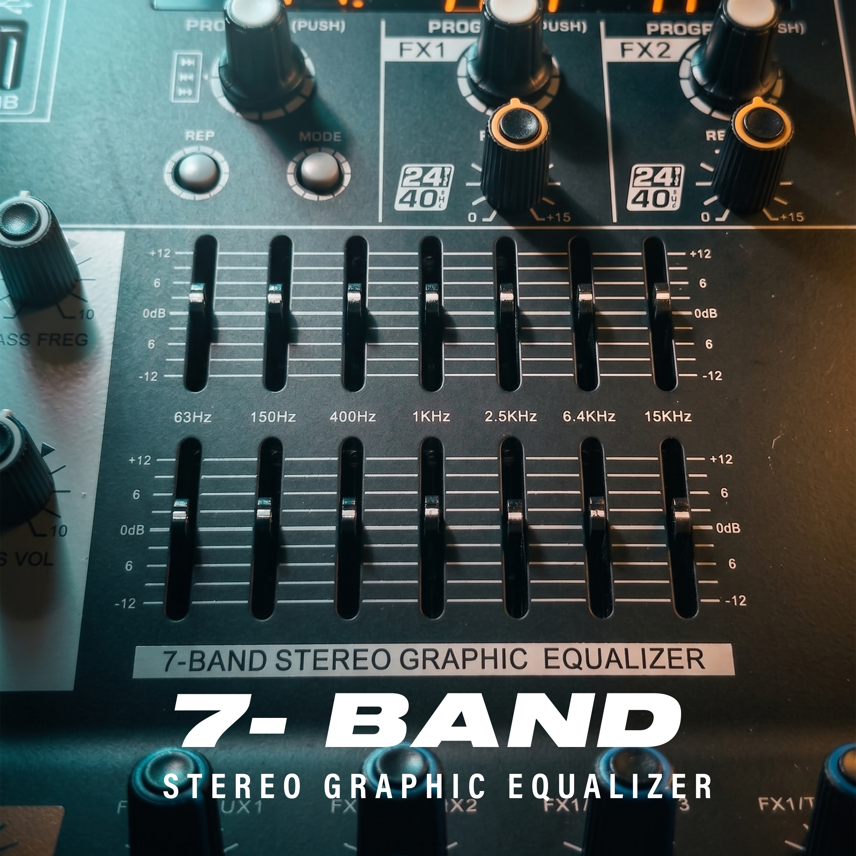 Digimore 24-Channel Audio Mixer | 6 Aux, 4 Groups & 1 Bass XLR Output | Pre/Post Control | Mute & 48V Phantom Power | 99 DSP Effects | BT 5.4/USB/PC Recording | Ideal for DJ & Live Events (D-2024)