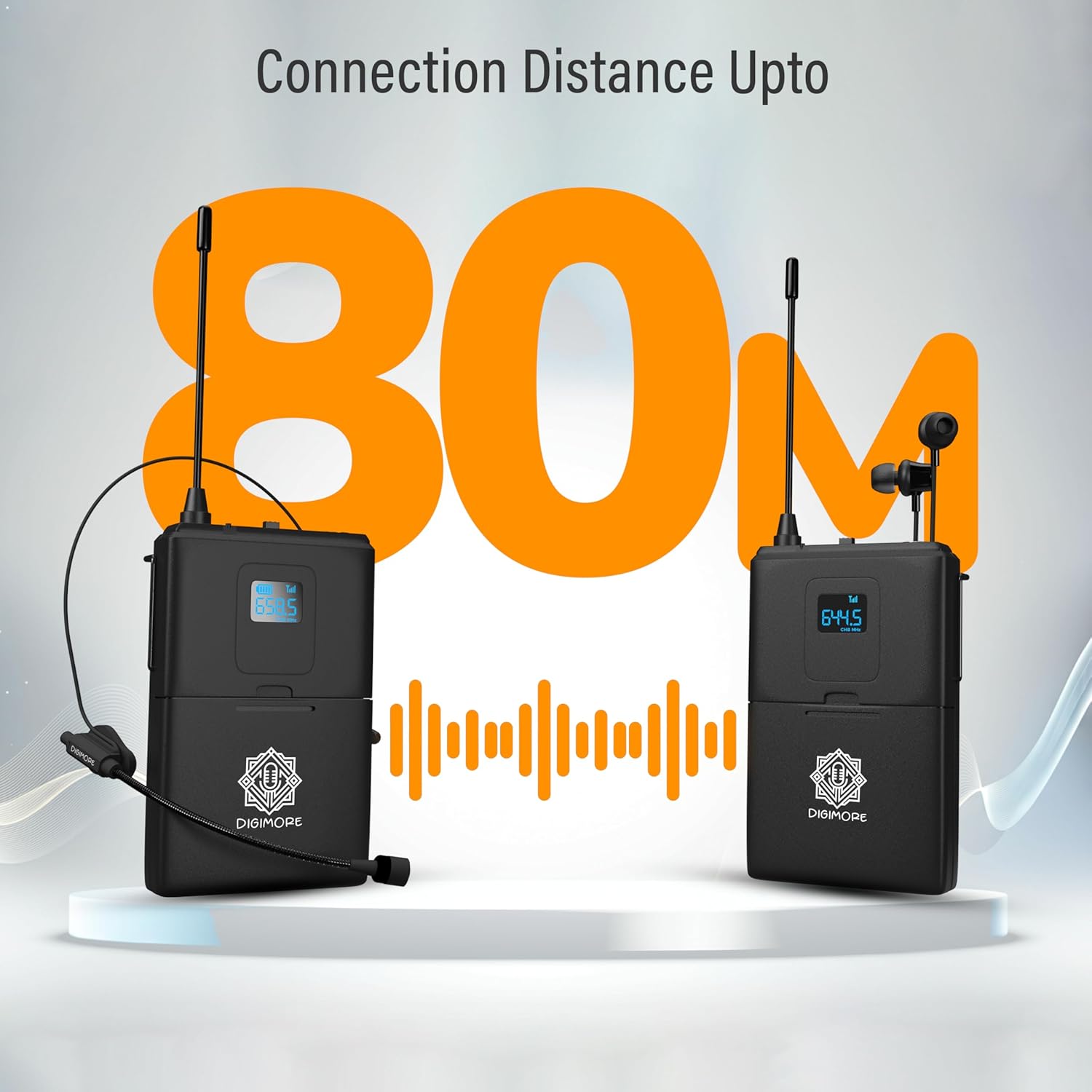 DIGIMORE Wireless Microphone System (D-1510 4Tx-4Rx)