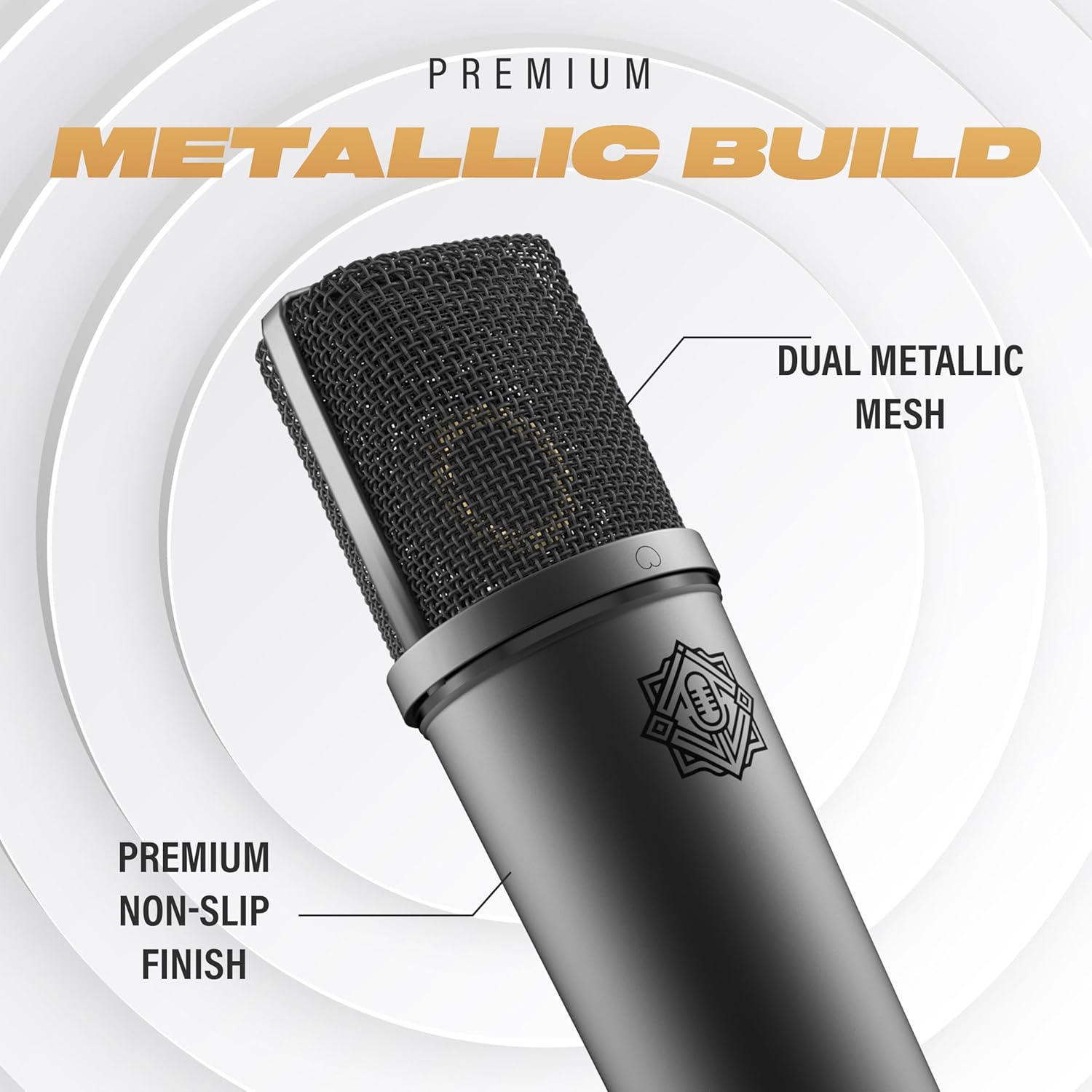 DIGIMORE Professional Condenser Microphone Kit with Audio Interface for Podcasting Live Streaming Singing PC Mobile YouTube (D-410/400)