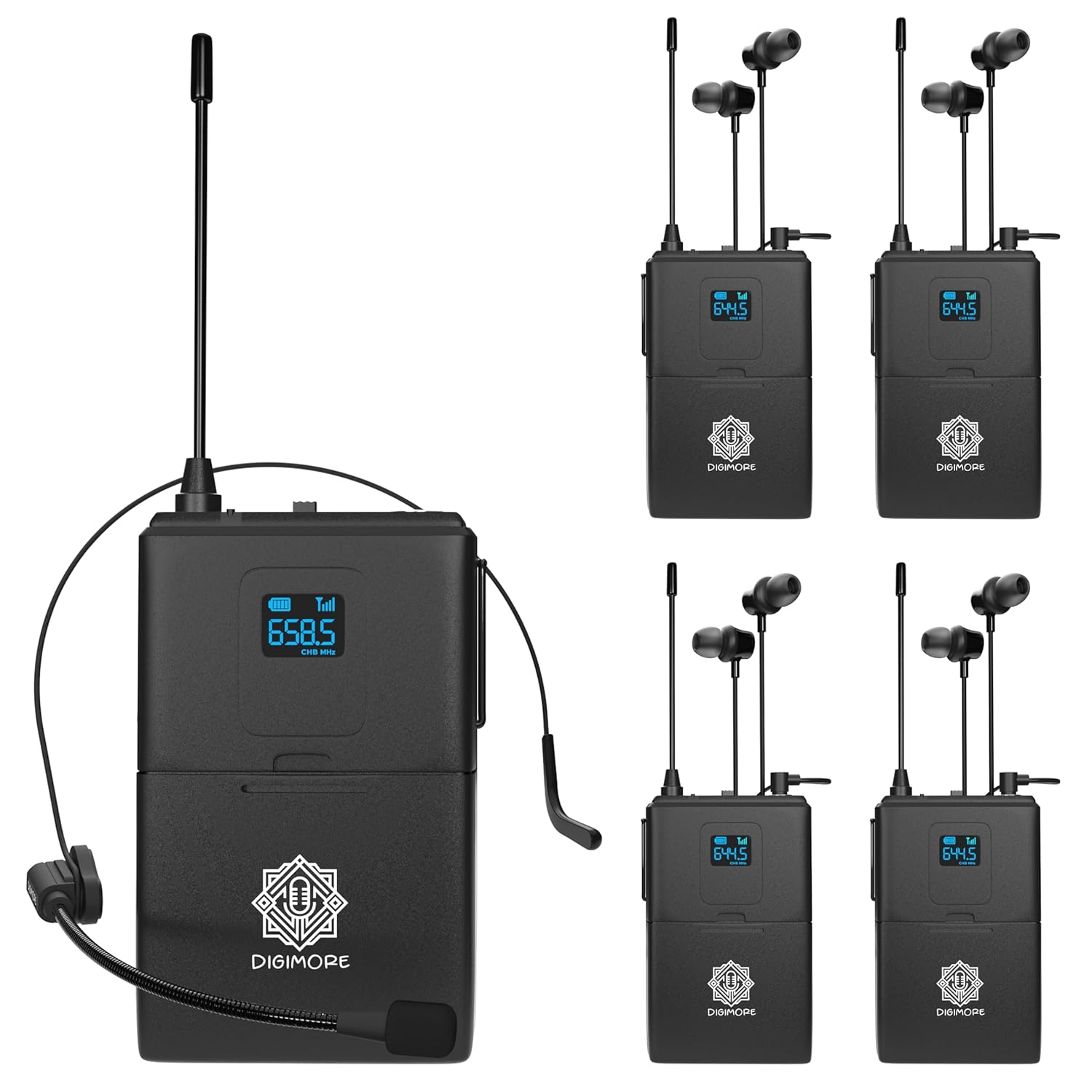 DIGIMORE Wireless Microphone System (D-1500-4)