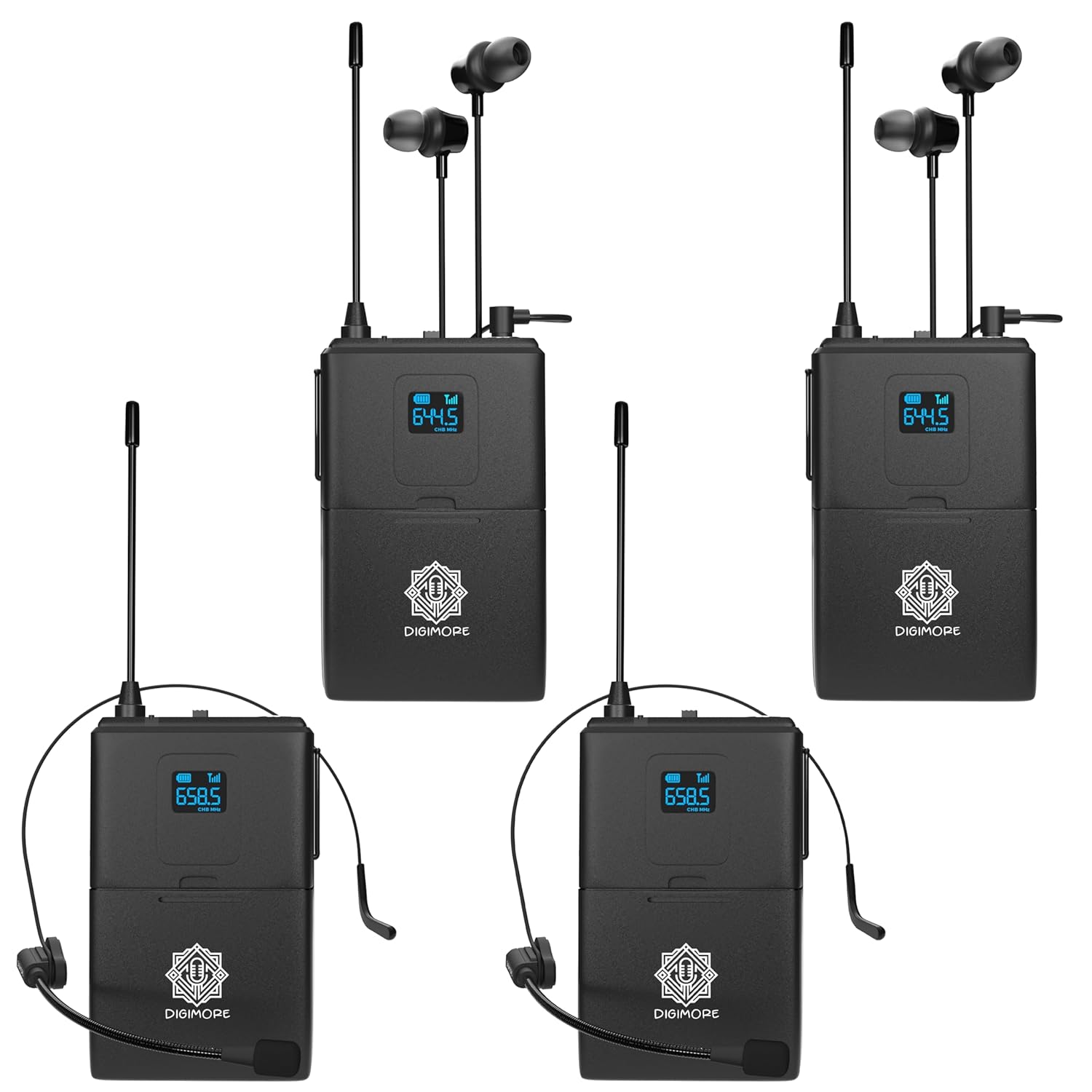 DIGIMORE Wireless Microphone System (D-1510 2Tx-2Rx)