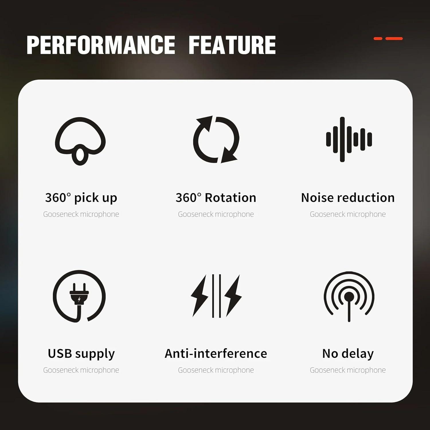 DIGIMORE Wired Gooseneck Microphone System with 1-Touch Mute | 24″ Adjustable Desktop Mic | Cardioid Pickup | XLR Output – Ideal for Meetings, Lectures & Public Speaking (D‑670)