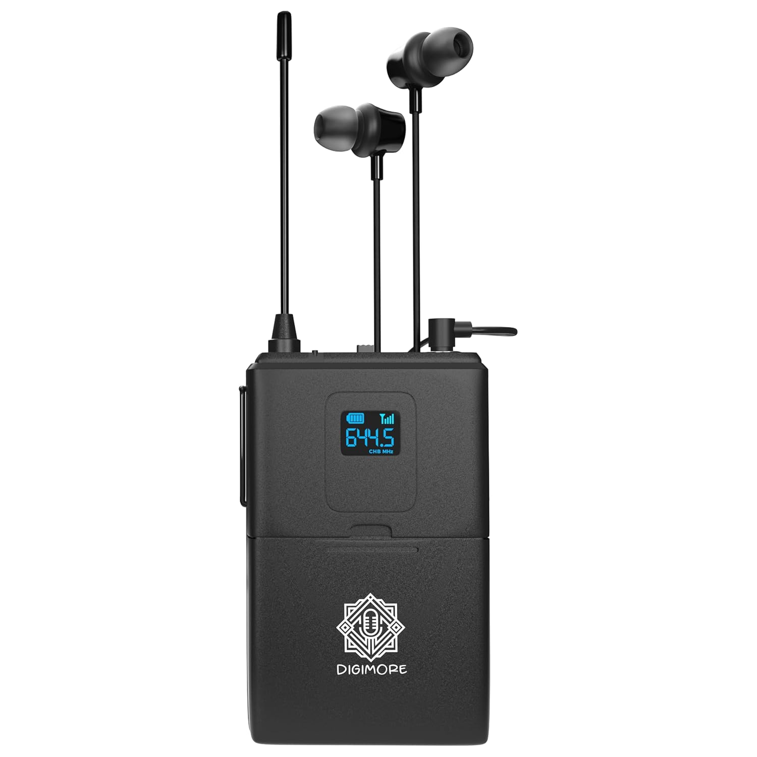 DIGIMORE Wireless Receiver with Earphone System for Tour Guide, Church, Teaching, Travel, Presentation, Live Seminar, Factory Visits (1 Receiver) (D-1500)