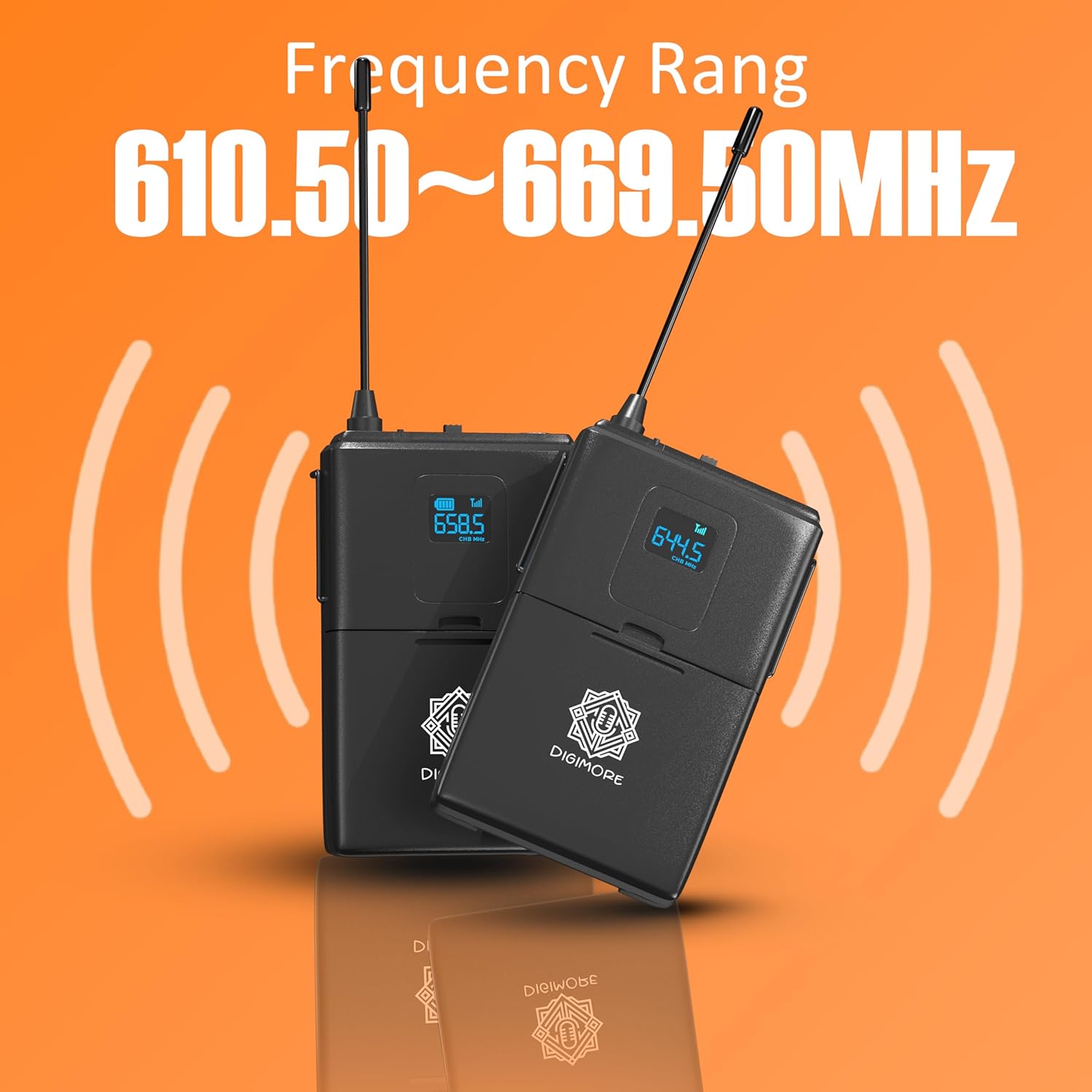 DIGIMORE Wireless Microphone System (D-1510 4Tx-4Rx)