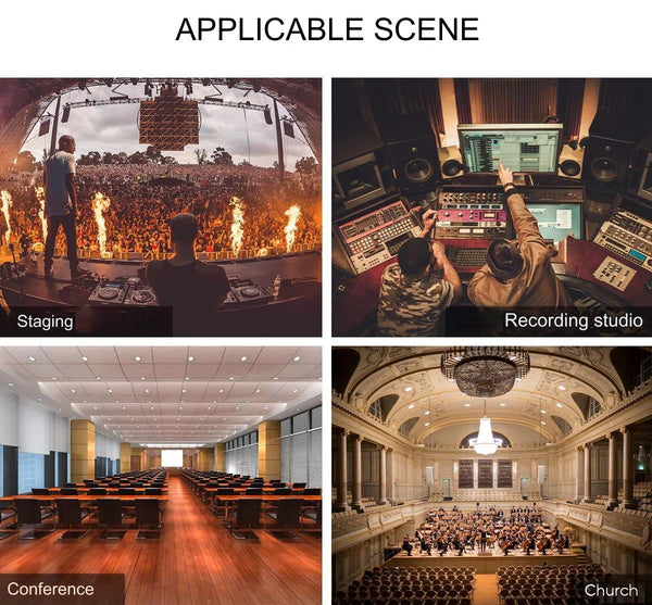 DIGIMORE Professional 8 Channel Mixer | 8 XLR + 6.35MM Input Ports | USB MP3 & BT Support | 48V Phantom Power | Delay & Repeat FX | Stereo Output | Stereo Control Room, Headphone, Aux, EFF Outs D-265