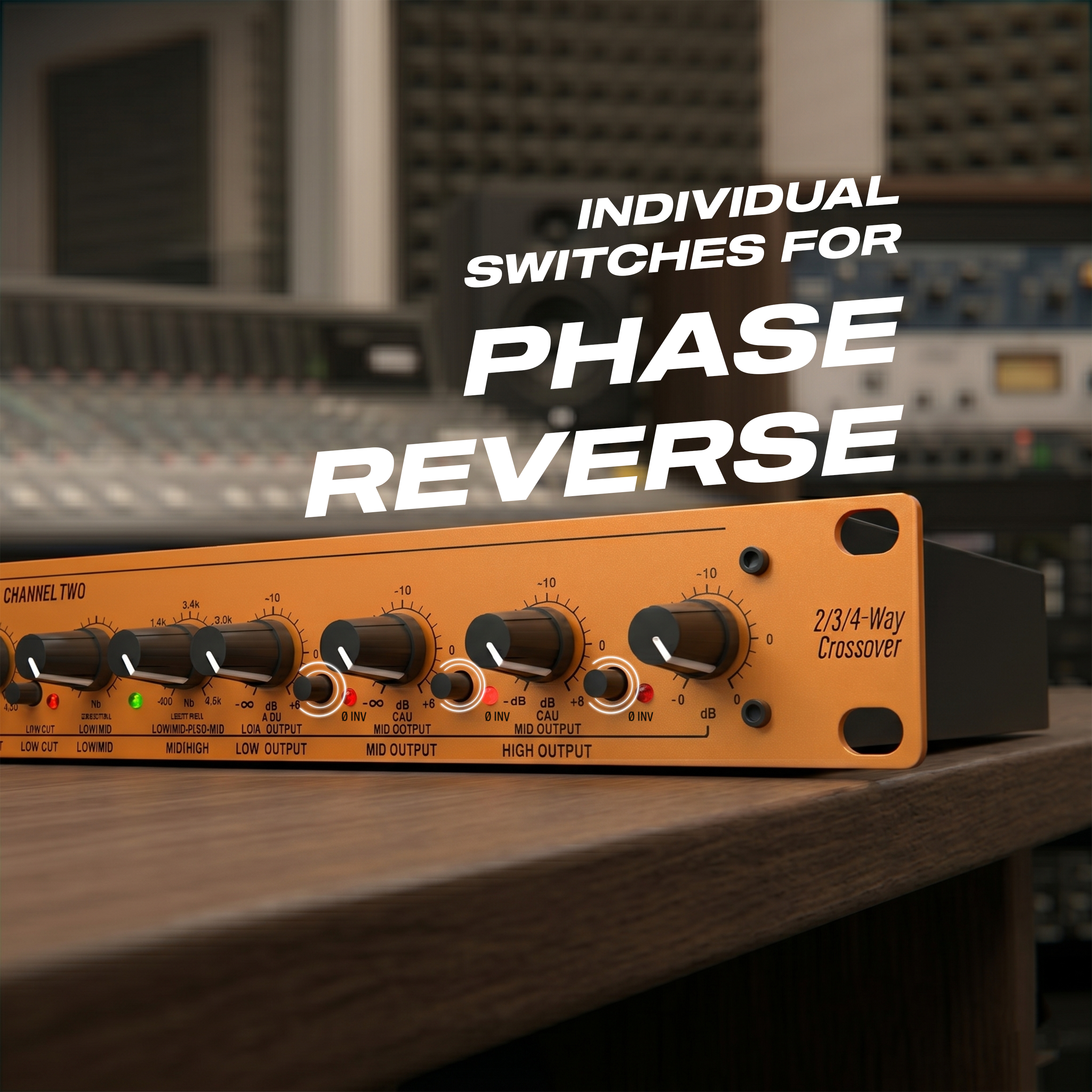 Digimore 2/3/4 Way Dual Channel Crossover | Balanced XLR Input/Output | 24dB Linkwitz-Riley Filters | Mono & Stereo Modes | Subwoofer Output | Phase Reverse | Ideal for PA, DJ & Studio (DC-234XL)