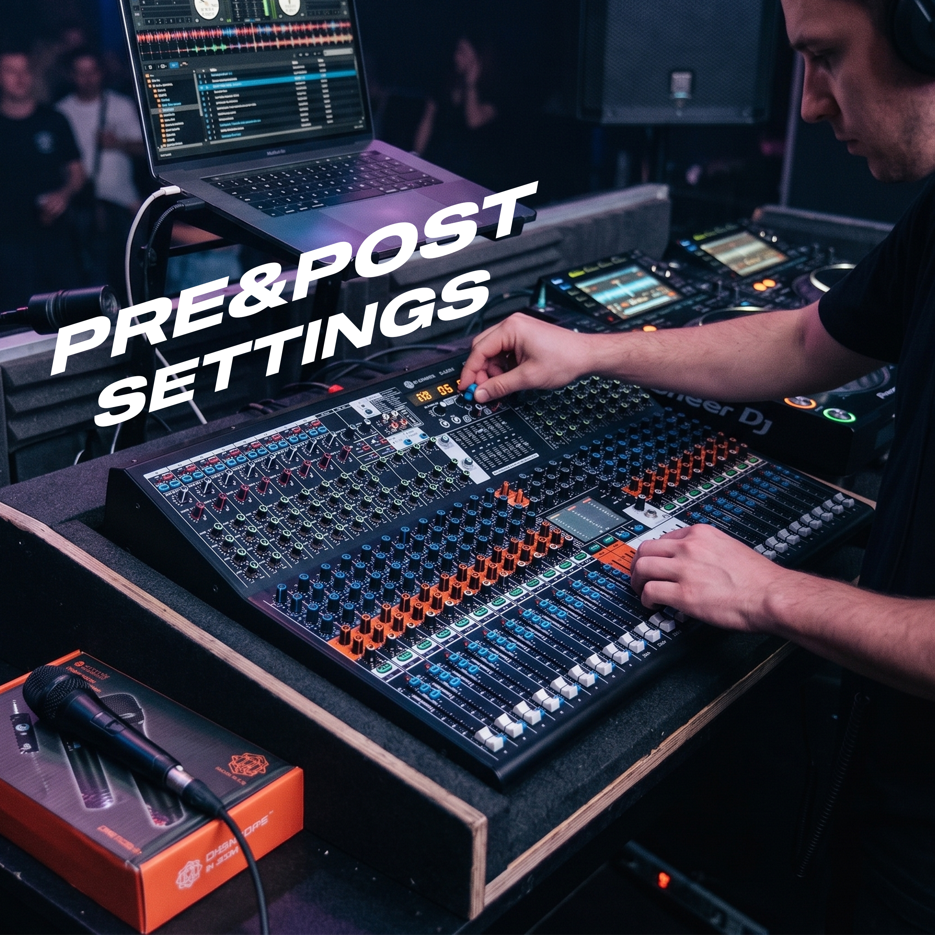 Digimore 24-Channel Audio Mixer | 6 Aux, 4 Groups & 1 Bass XLR Output | Pre/Post Control | Mute & 48V Phantom Power | 99 DSP Effects | BT 5.4/USB/PC Recording | Ideal for DJ & Live Events (D-2024)