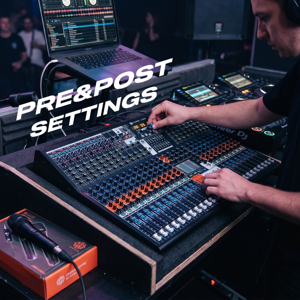 Digimore 24-Channel Audio Mixer | 6 Aux, 4 Groups & 1 Bass XLR Output | Pre/Post Control | Mute & 48V Phantom Power | 99 DSP Effects | BT 5.4/USB/PC Recording | Ideal for DJ & Live Events (D-2024)