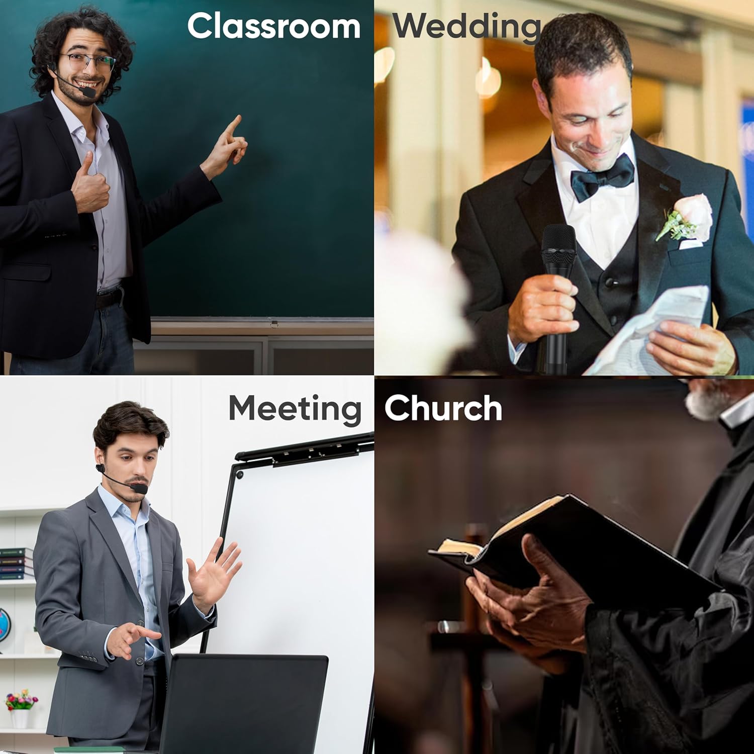 DIGIMORE UHF Wireless Microphone System | 72 Channels | 350 ft Range | 2X Lavelier Mic | Metal Body | PA System, DJ, Stage, Church, Karaoke, Speech, Singing (D-395 LL)