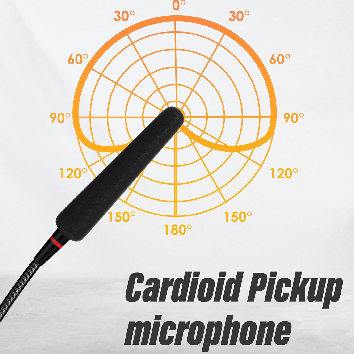 DIGIMORE UHF Wireless Gooseneck Microphone System | 24″ Adjustable Desktop Mic | 160 ft Range | 36 Channels | Ideal for Meetings, Lectures & Broadcasting (D-605)