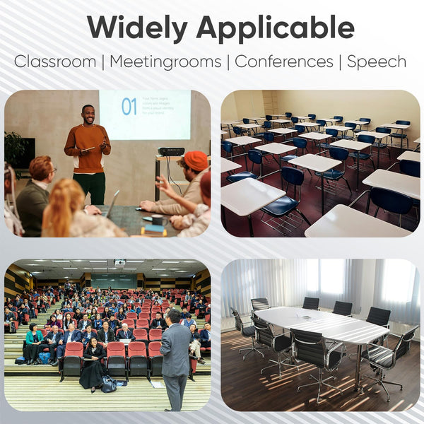 DIGIMORE UHF Dual Wireless Microphone System | 197ft Range | Cardioid Mic |Balanced XLR Outs | 8Hrs Battery Life | Type-C Charging | Perfect for Churches, Singing, Karaoke & Live Shows (D-305 HH)