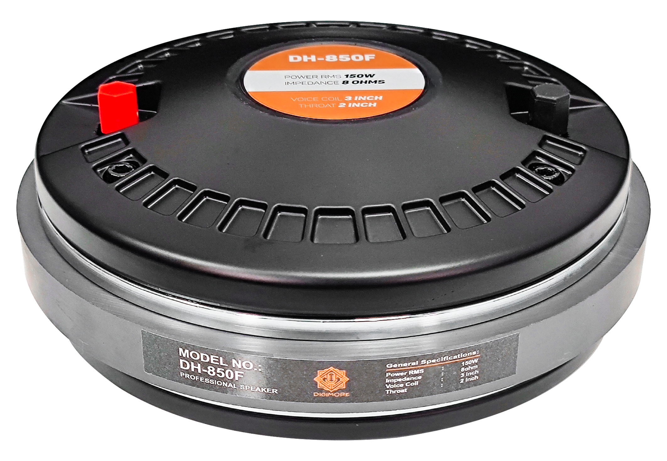 Digimore | DH-850F | 150W RMS | 3" Voice Coil | Ferrite Ring Magnet | HF Driver