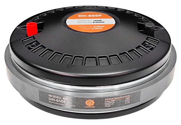 Digimore | DH-850F | 150W RMS | 3" Voice Coil | Ferrite Ring Magnet | HF Driver