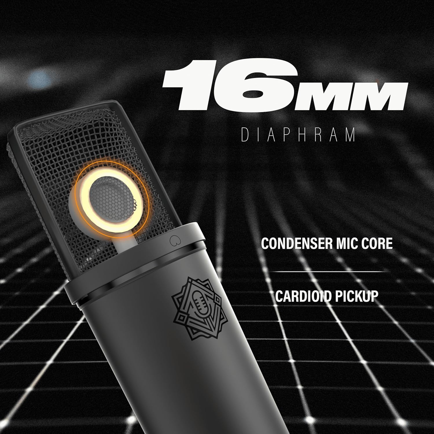 DIGIMORE Professional Condenser Microphone Kit with Audio Interface for Podcasting Live Streaming Singing PC Mobile YouTube (D-410/400)