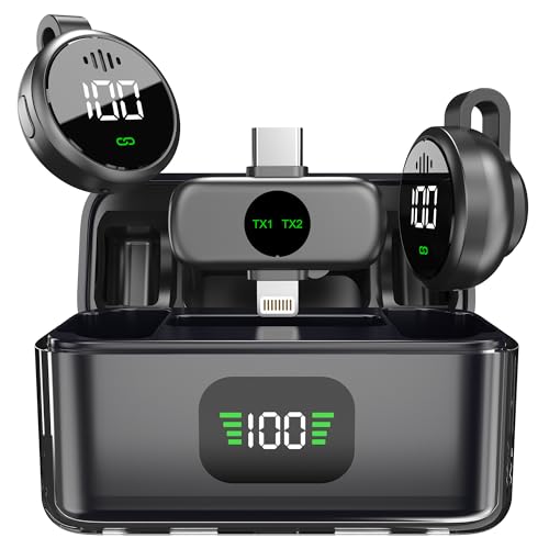 DIGIMORE Wireless Microphone for Youtubers | Magnetic Collar Clip | 3-Level Noise Cancellation | 6Hr Battery | iOS & Android Compatible | Ideal for Content Creation, Youtubers & Vlogging (D-460 Pro)