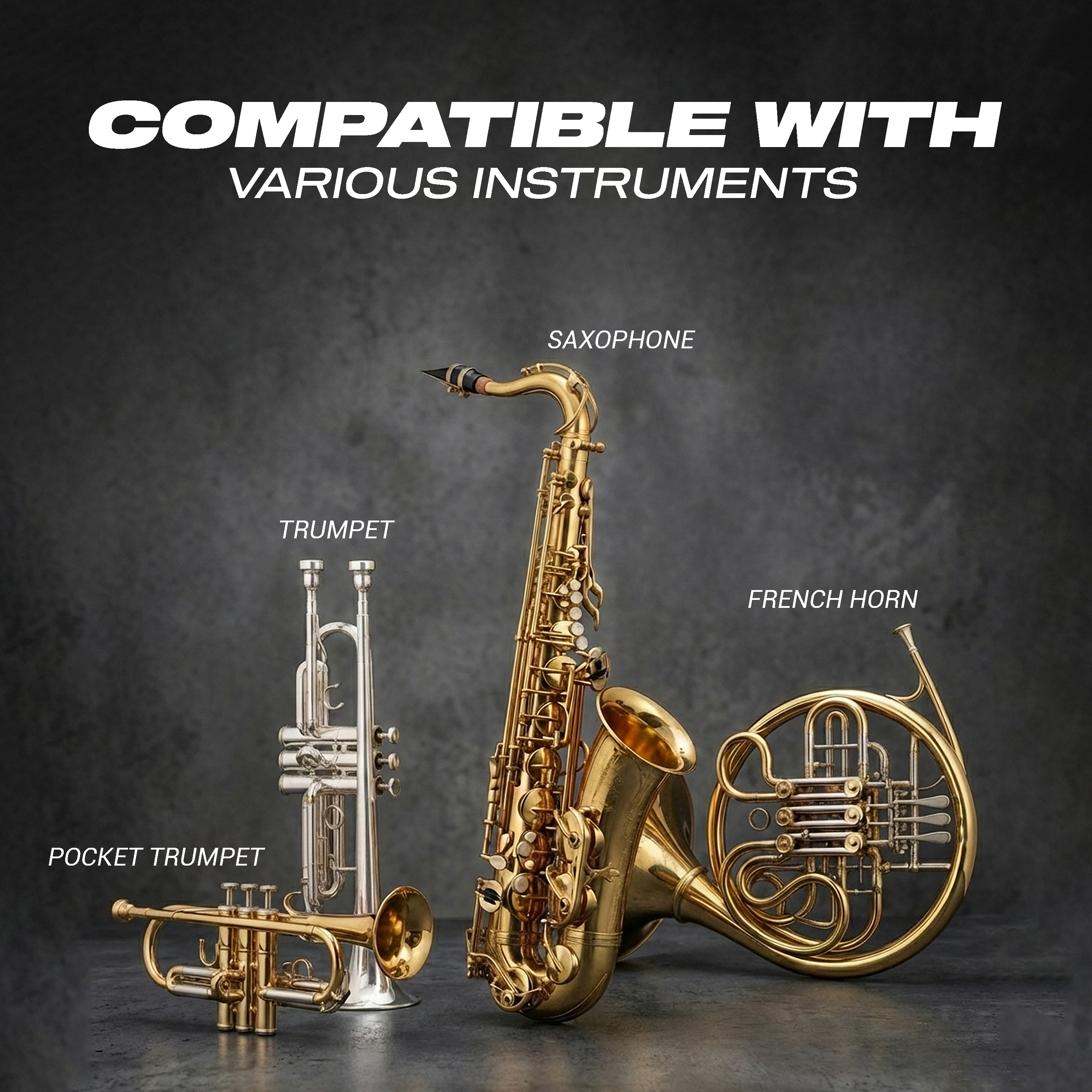 DIGIMORE Wireless Saxophone Microphone System | Transceiver | Built-in Condenser Mic | Low Latency | Long Battery Life | Ideal for Live Performance & Recording (D-344)