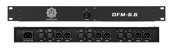 Digimore Professional Audio Feedback | Suppressor Amplifier | Automatic Howling Detection | 24bit/96KHz Processing |5-Level Feedback Control | for DJs, Live Performances, Events Etc.(DFM-6.6)
