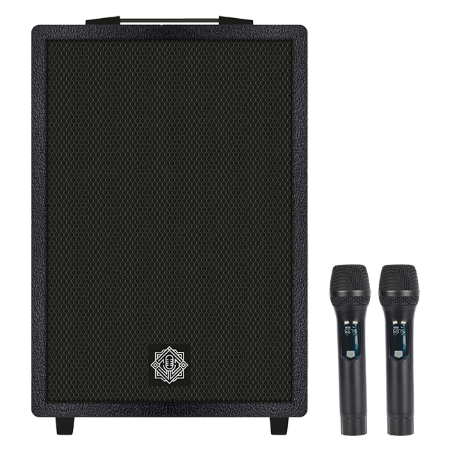 DIGIMORE DT-120X Vibe Storm | 12" Trolley Speaker with 2 Wireless Microphones | 120W RMS | 7000mAh Battery | BT 5.1