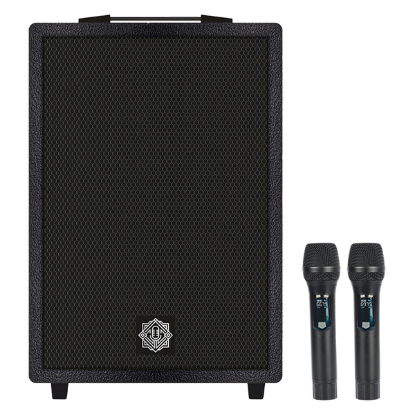 DIGIMORE DT-120X Vibe Storm | 12" Trolley Speaker with 2 Wireless Microphones | 120W RMS | 7000mAh Battery | BT 5.1