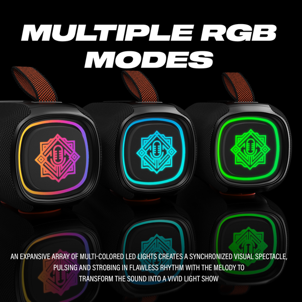 DIGIMORE StormBox 80W BT Speaker with AI Sound Boost | BT 5.4, TWS Pairing, Water Resistant, Type-C Fast Charging, 10Hrs Long Battery, RGB Lights, Premium Matte Finish for Home & Travel Use (D-1322)
